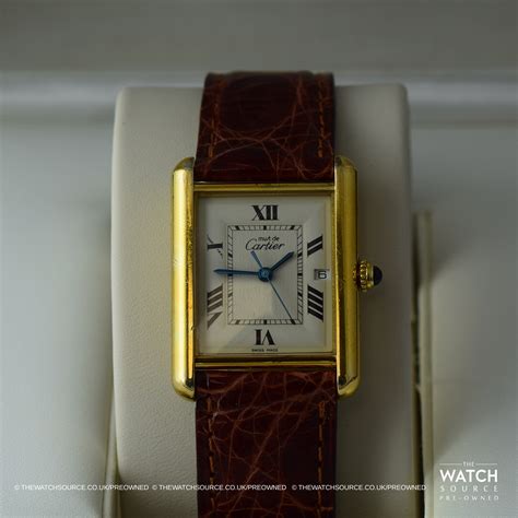 second hand cartier tank|cartier tank must preowned.